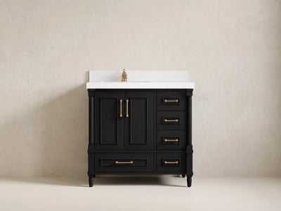 Aberdeen 36 in. W x 22 in. D Left Offset Sink Bathroom Vanity