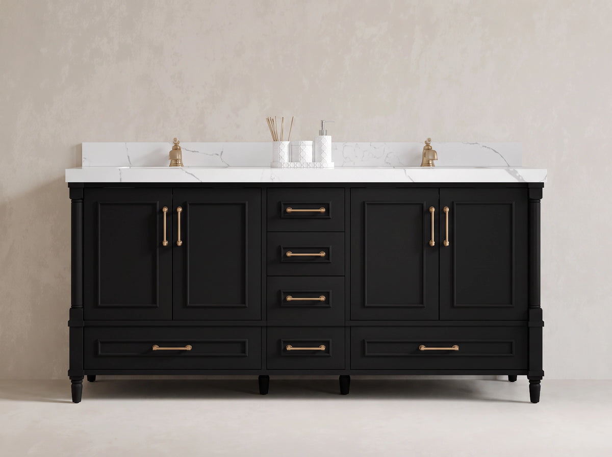 Aberdeen 72 in. W x 22 in. D Double Sink Bathroom Vanity