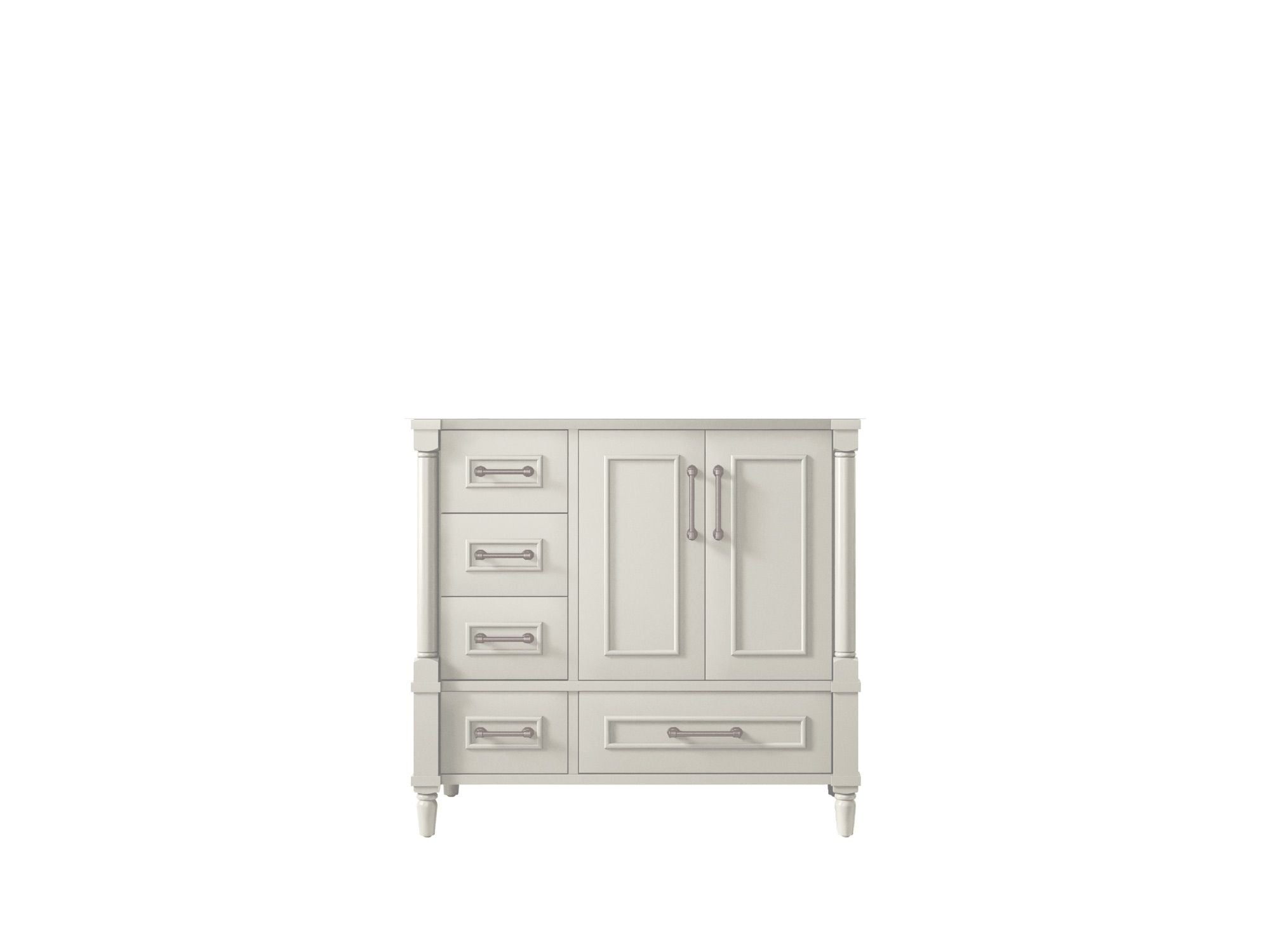 Aberdeen 36 in. W x 22 in. D Right Offset Sink Bathroom Vanity