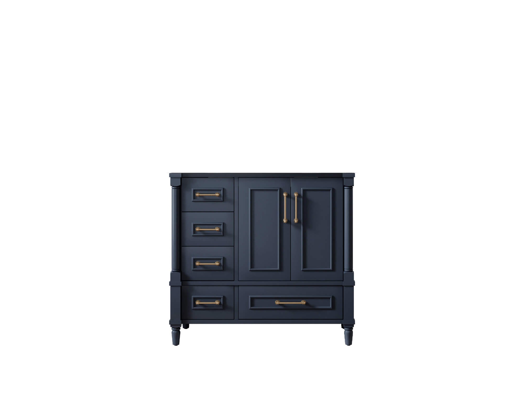 Aberdeen 36 in. W x 22 in. D Right Offset Sink Bathroom Vanity