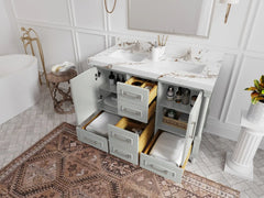 Aberdeen 48 in. W x 22 in. D Double Sink Bathroom Vanity - photo 4