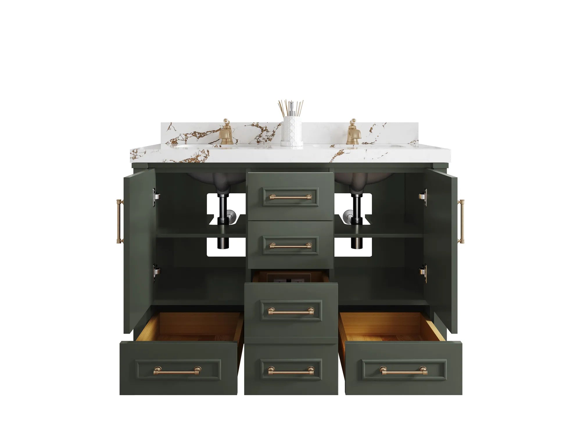 Aberdeen 48 in. W x 22 in. D Double Sink Bathroom Vanity