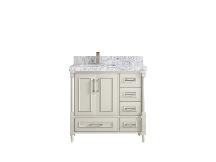 Aberdeen 36 in. W x 22 in. D Left Offset Sink Bathroom Vanity - photo 18