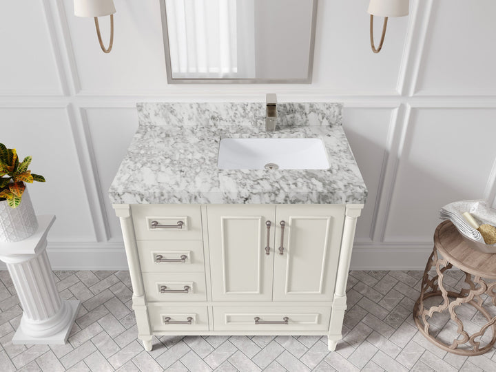 Aberdeen 36 in. W x 22 in. D Right Offset Sink Bathroom Vanity - photo 12