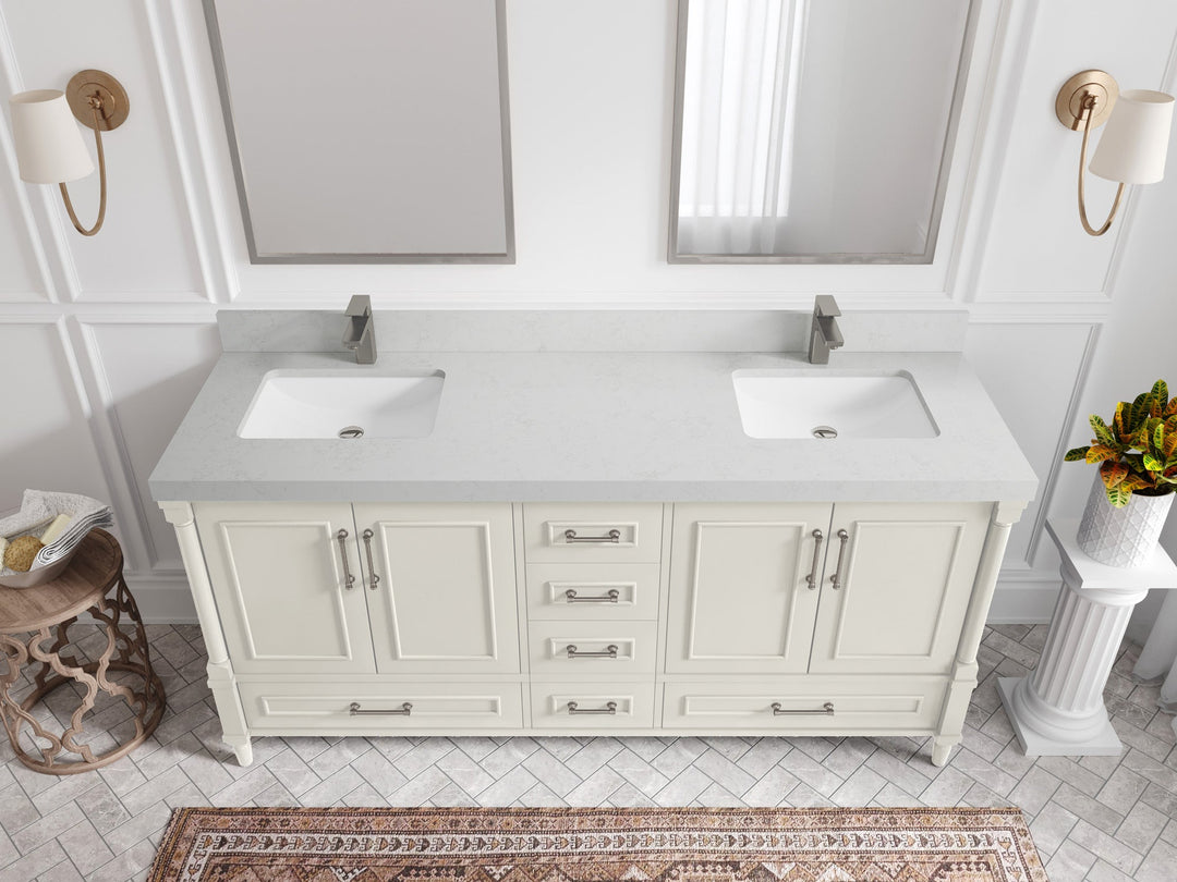 Aberdeen 72 in. W x 22 in. D Double Sink Bathroom Vanity