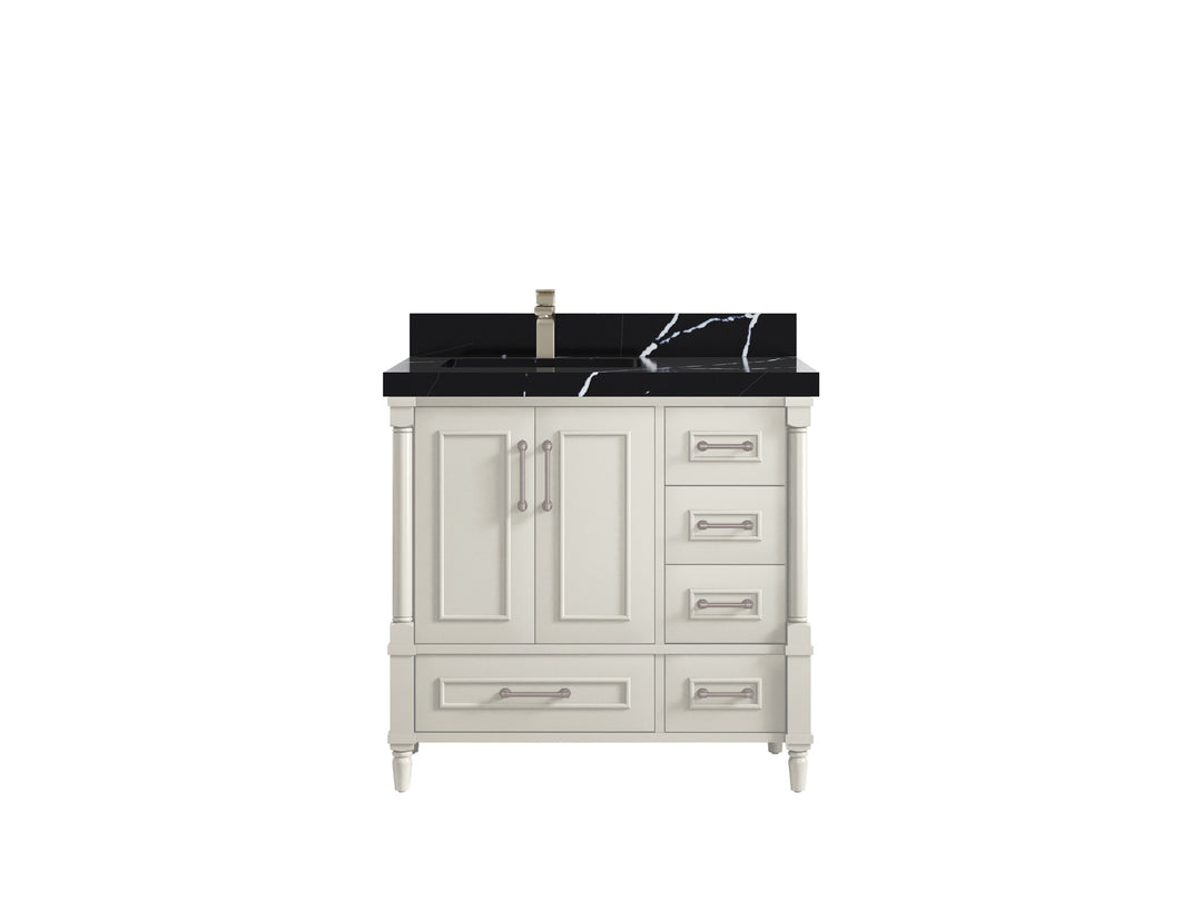 Aberdeen 36 in. W x 22 in. D Left Offset Sink Bathroom Vanity