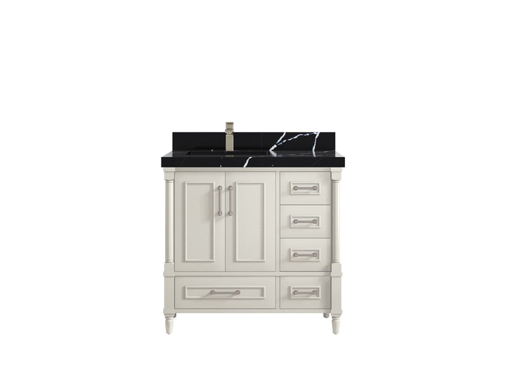Aberdeen 36 in. W x 22 in. D Left Offset Sink Bathroom Vanity - photo 8