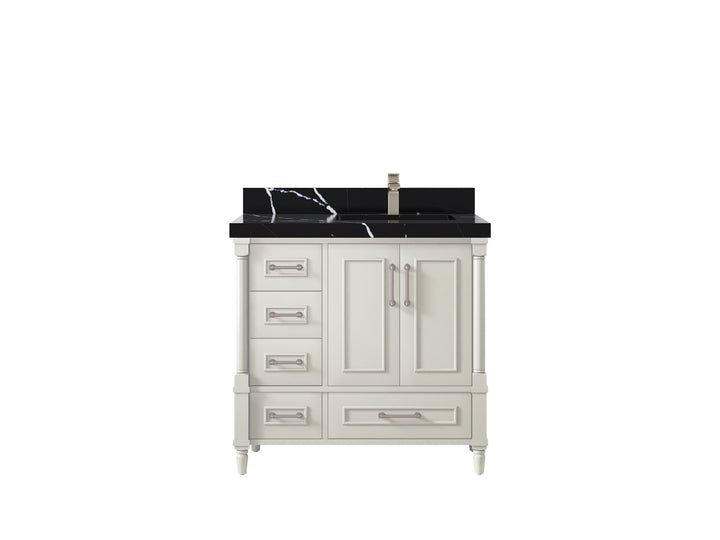 Aberdeen 36 in. W x 22 in. D Right Offset Sink Bathroom Vanity - photo 8