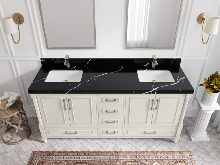 Aberdeen 72 in. W x 22 in. D Double Sink Bathroom Vanity - photo 8