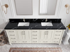 Aberdeen 84 in. W x 22 in. D Double Sink Bathroom Vanity - photo 8