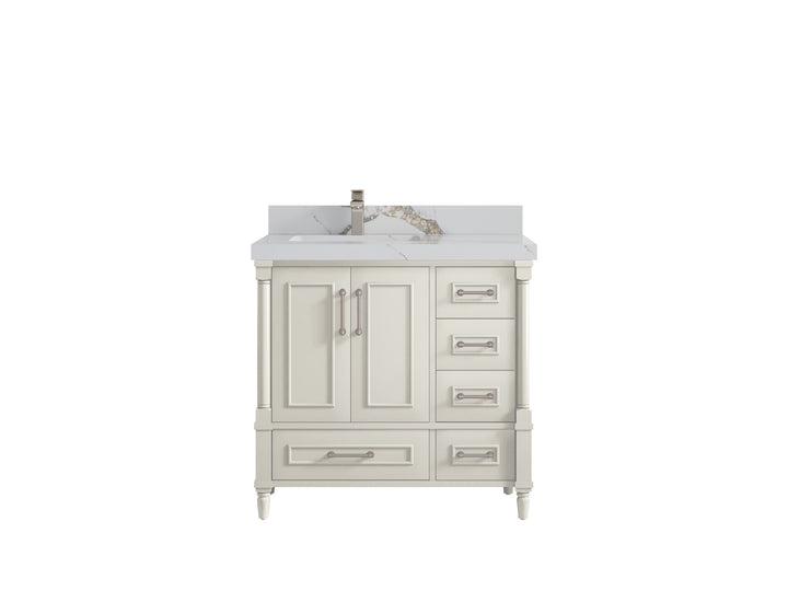 Aberdeen 36 in. W x 22 in. D Left Offset Sink Bathroom Vanity - photo 12