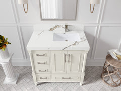 Aberdeen 36 in. W x 22 in. D Right Offset Sink Bathroom Vanity - photo 11