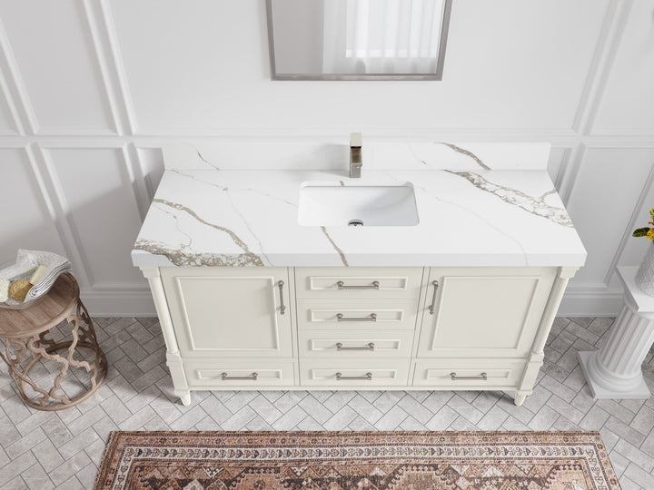 Aberdeen 60 in. W x 22 in. D Single Sink Bathroom Vanity - photo 10