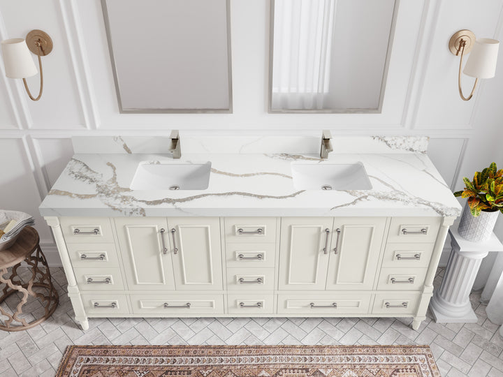 Aberdeen 80 in. W x 22 in. D Double Sink Bathroom Vanity - photo 7