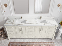 Aberdeen 84 in. W x 22 in. D Double Sink Bathroom Vanity - photo 10