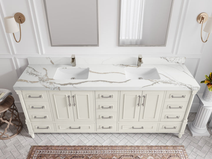 Aberdeen 84 in. W x 22 in. D Double Sink Bathroom Vanity - photo 10