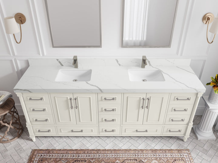 Aberdeen 84 in. W x 22 in. D Double Sink Bathroom Vanity - photo 12
