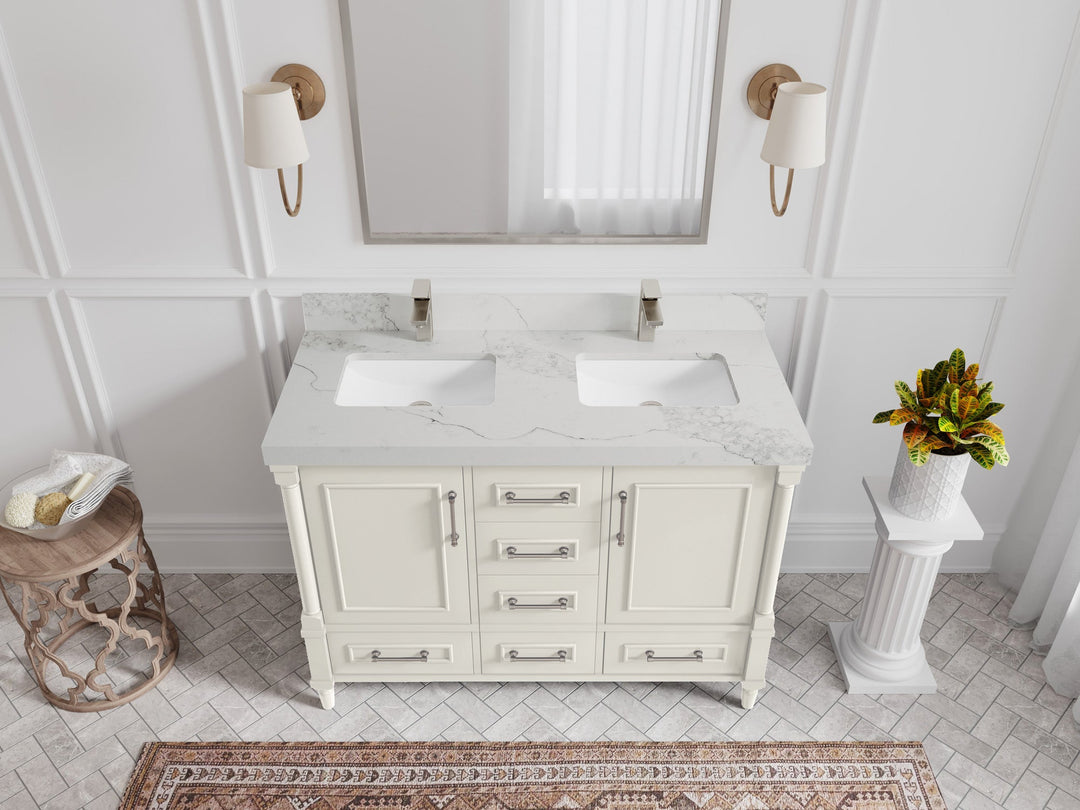 Aberdeen 48 in. W x 22 in. D Double Sink Bathroom Vanity