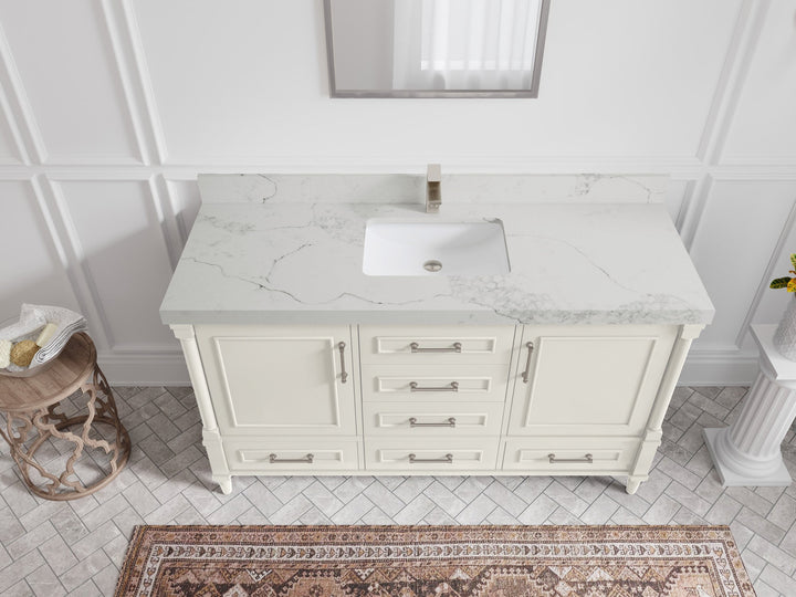 Aberdeen 60 in. W x 22 in. D Single Sink Bathroom Vanity - photo 14