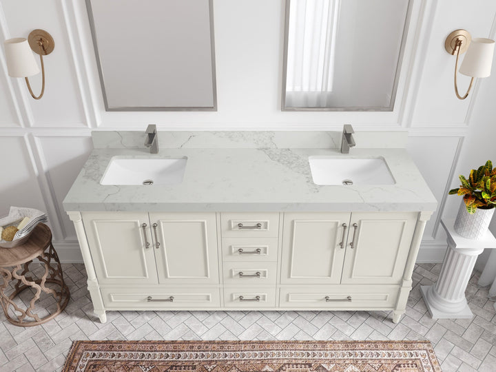 Aberdeen 72 in. W x 22 in. D Double Sink Bathroom Vanity - photo 14