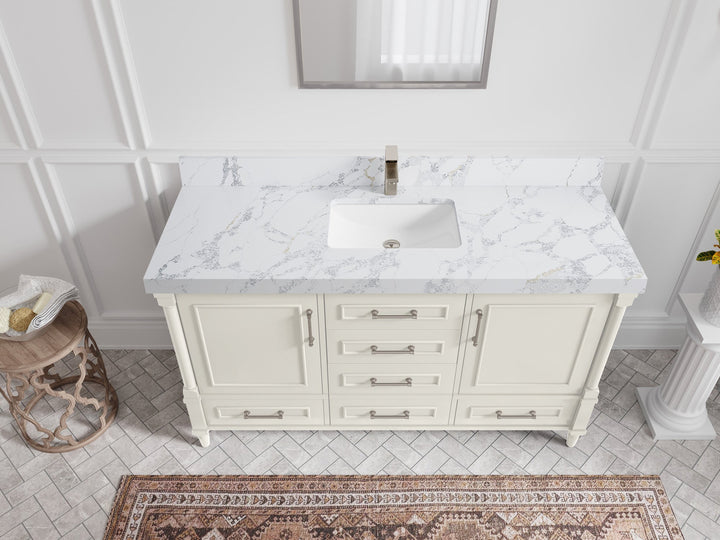 Aberdeen 60 in. W x 22 in. D Single Sink Bathroom Vanity - photo 16