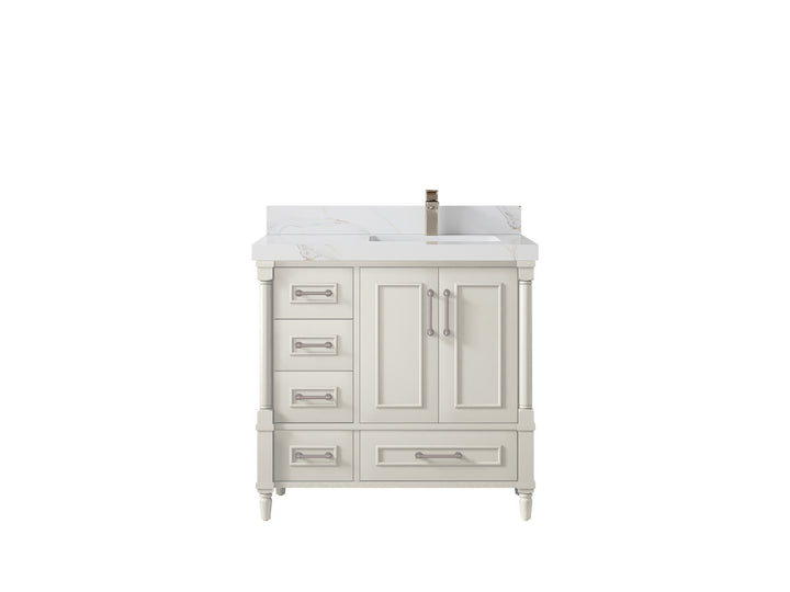 Aberdeen 36 in. W x 22 in. D Right Offset Sink Bathroom Vanity - photo 16