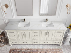 Aberdeen 84 in. W x 22 in. D Double Sink Bathroom Vanity - photo 16