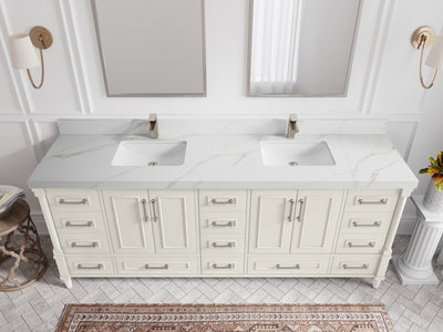 Aberdeen 84 in. W x 22 in. D Double Sink Bathroom Vanity