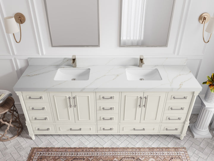 Aberdeen 84 in. W x 22 in. D Double Sink Bathroom Vanity - photo 16