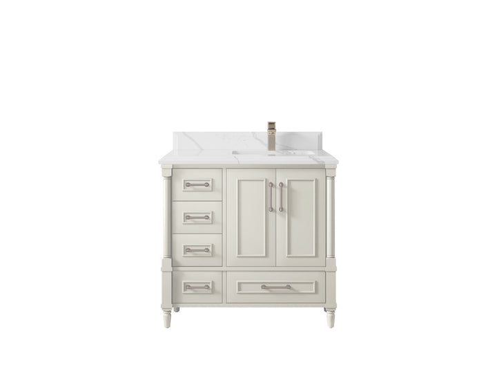 Aberdeen 36 in. W x 22 in. D Right Offset Sink Bathroom Vanity - photo 22