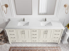 Aberdeen 84 in. W x 22 in. D Double Sink Bathroom Vanity - photo 24
