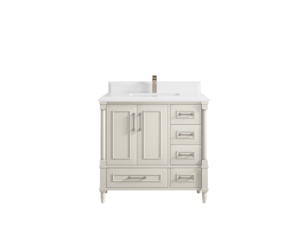 Aberdeen 36 in. W x 22 in. D Center Sink Bathroom Vanity