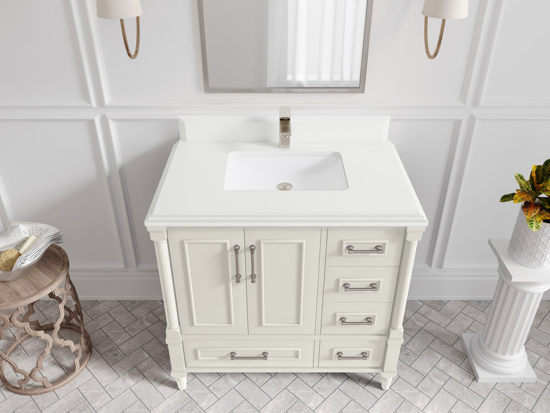 Aberdeen 36 in. W x 22 in. D Center Sink Bathroom Vanity