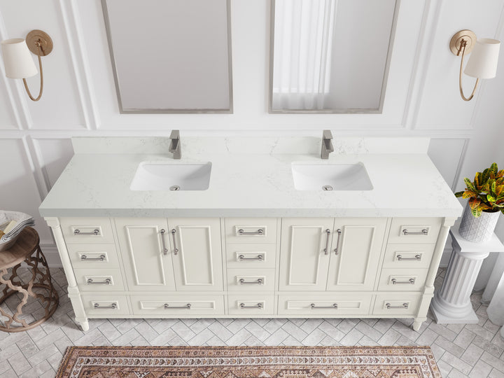 Aberdeen 80 in. W x 22 in. D Double Sink Bathroom Vanity - photo 17