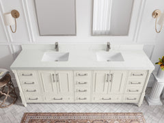 Aberdeen 84 in. W x 22 in. D Double Sink Bathroom Vanity - photo 28