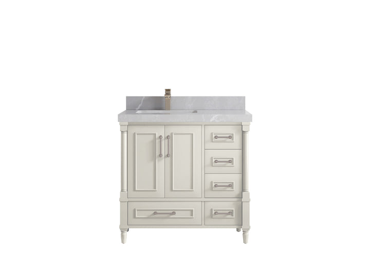 Aberdeen 36 in. W x 22 in. D Left Offset Sink Bathroom Vanity - photo 30