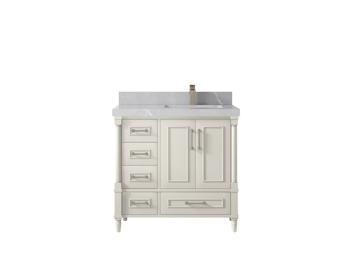 Aberdeen 36 in. W x 22 in. D Right Offset Sink Bathroom Vanity - photo 30