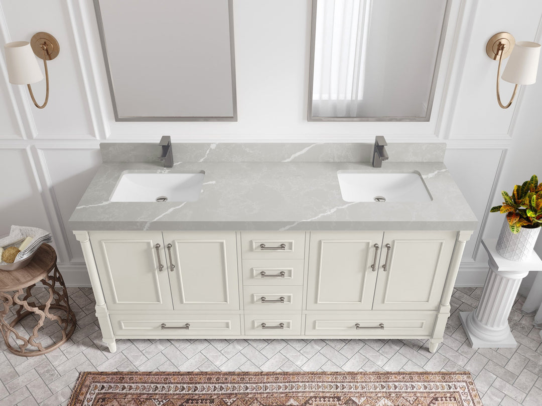 Aberdeen 72 in. W x 22 in. D Double Sink Bathroom Vanity