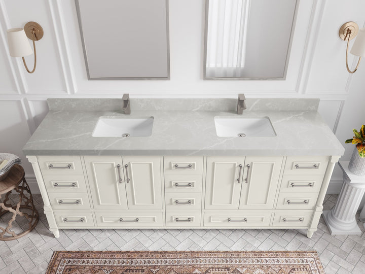 Aberdeen 84 in. W x 22 in. D Double Sink Bathroom Vanity - photo 30