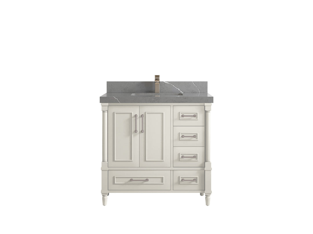 Aberdeen 36 in. W x 22 in. D Center Sink Bathroom Vanity