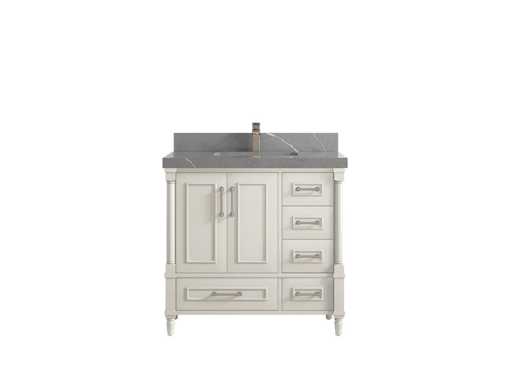 Aberdeen 36 in. W x 22 in. D Center Sink Bathroom Vanity - photo 33