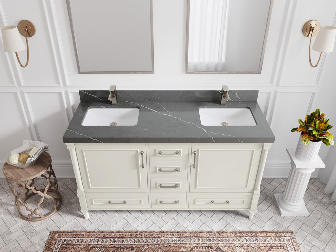 Aberdeen 60 in. W x 22 in. D Double Sink Bathroom Vanity