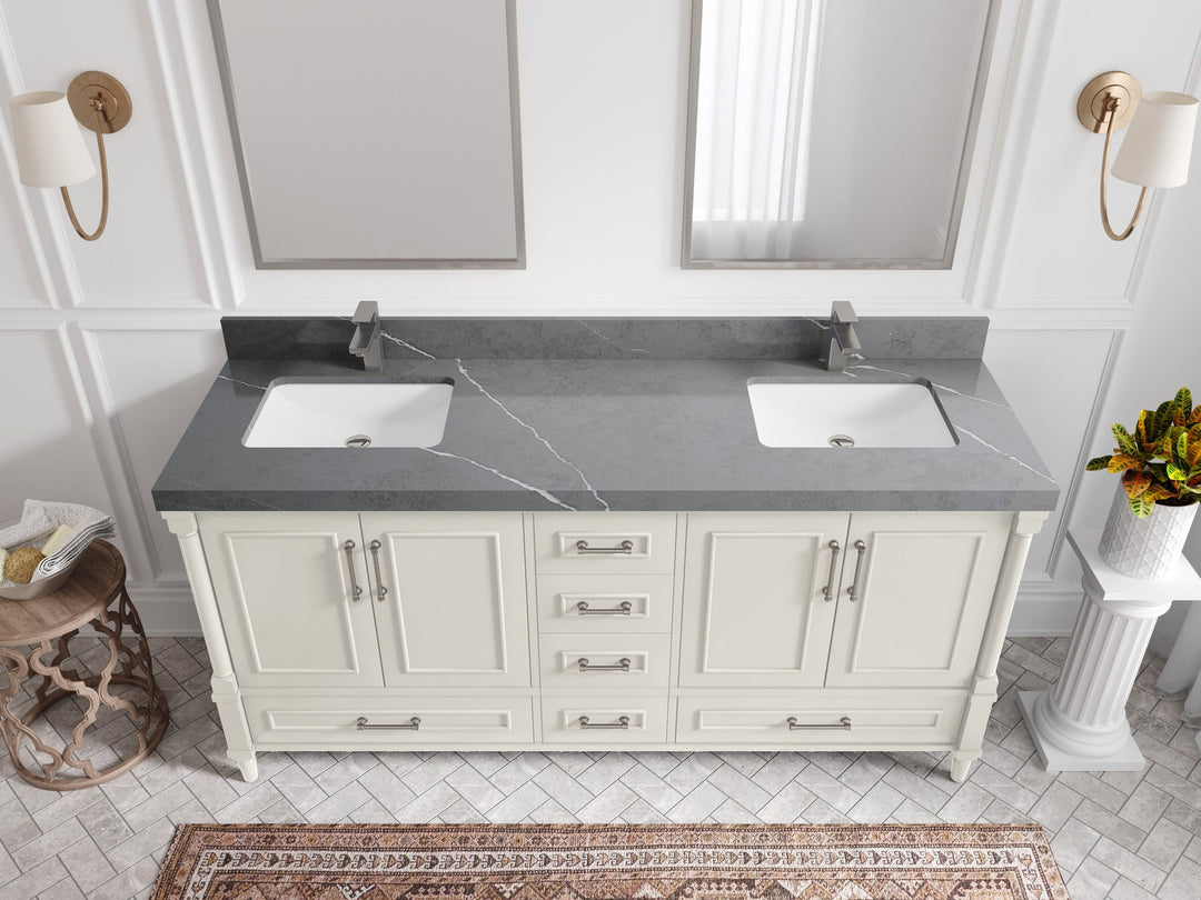 Aberdeen 72 in. W x 22 in. D Double Sink Bathroom Vanity