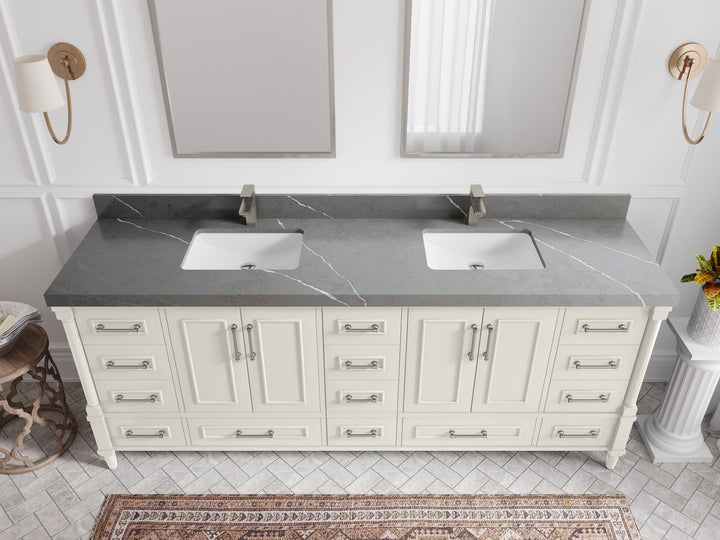 Aberdeen 84 in. W x 22 in. D Double Sink Bathroom Vanity - photo 32
