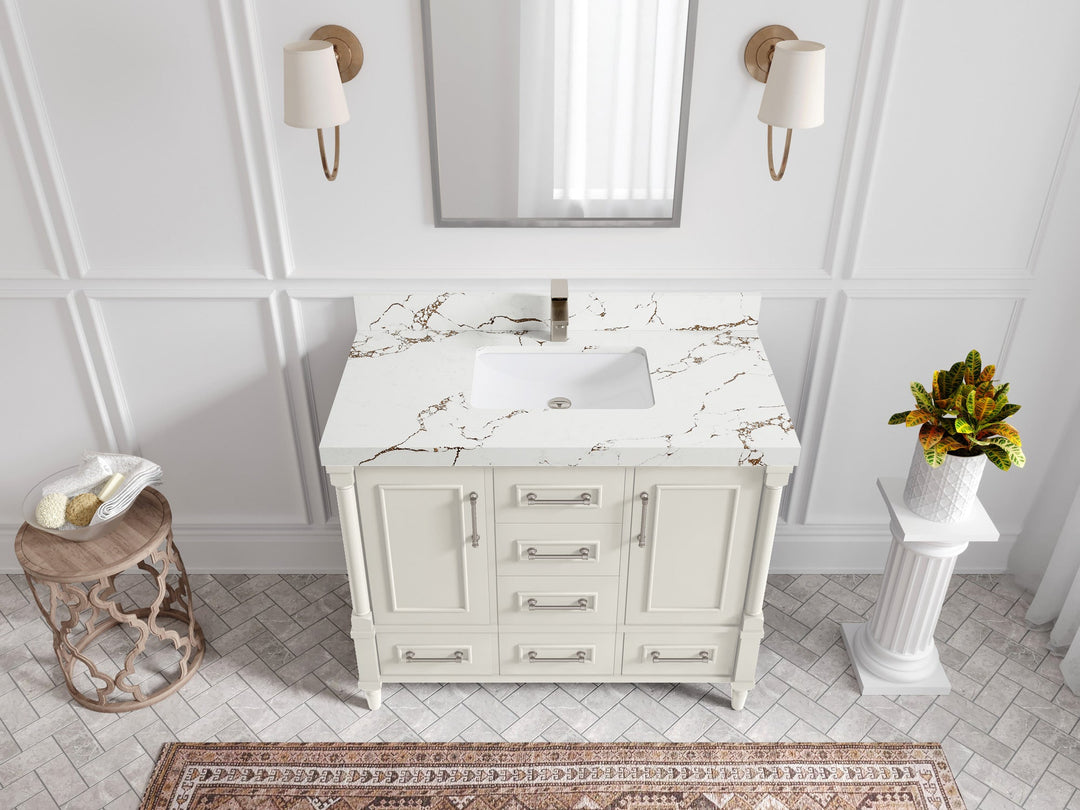 Aberdeen 42 in. W x 22 in. D Single Sink Bathroom Vanity