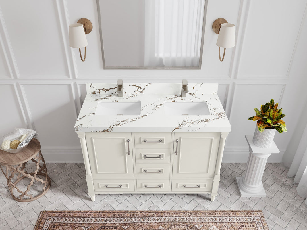 Aberdeen 48 in. W x 22 in. D Double Sink Bathroom Vanity