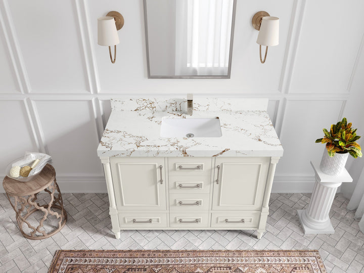 Aberdeen 48 in. W x 22 in. D Single Sink Bathroom Vanity - photo 36