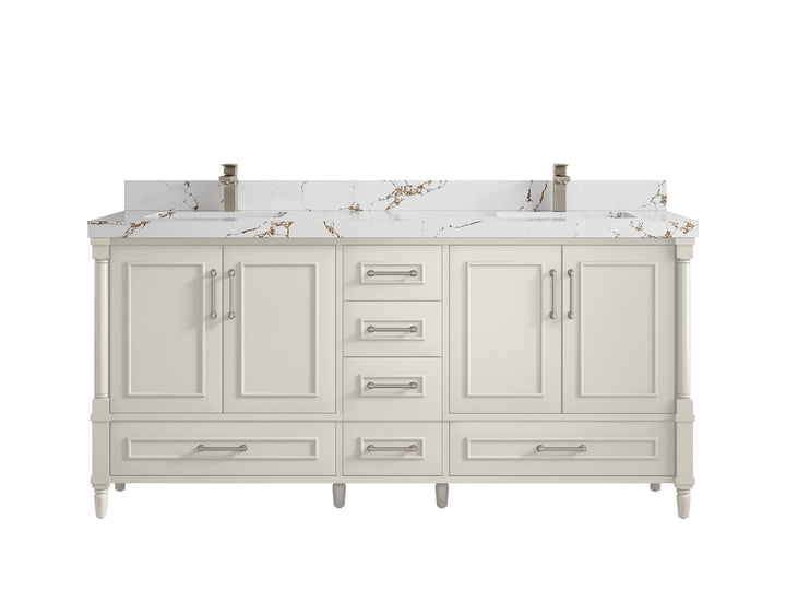 Aberdeen 72 in. W x 22 in. D Double Sink Bathroom Vanity - photo 37