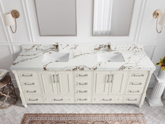Aberdeen 84 in. W x 22 in. D Double Sink Bathroom Vanity - photo 34