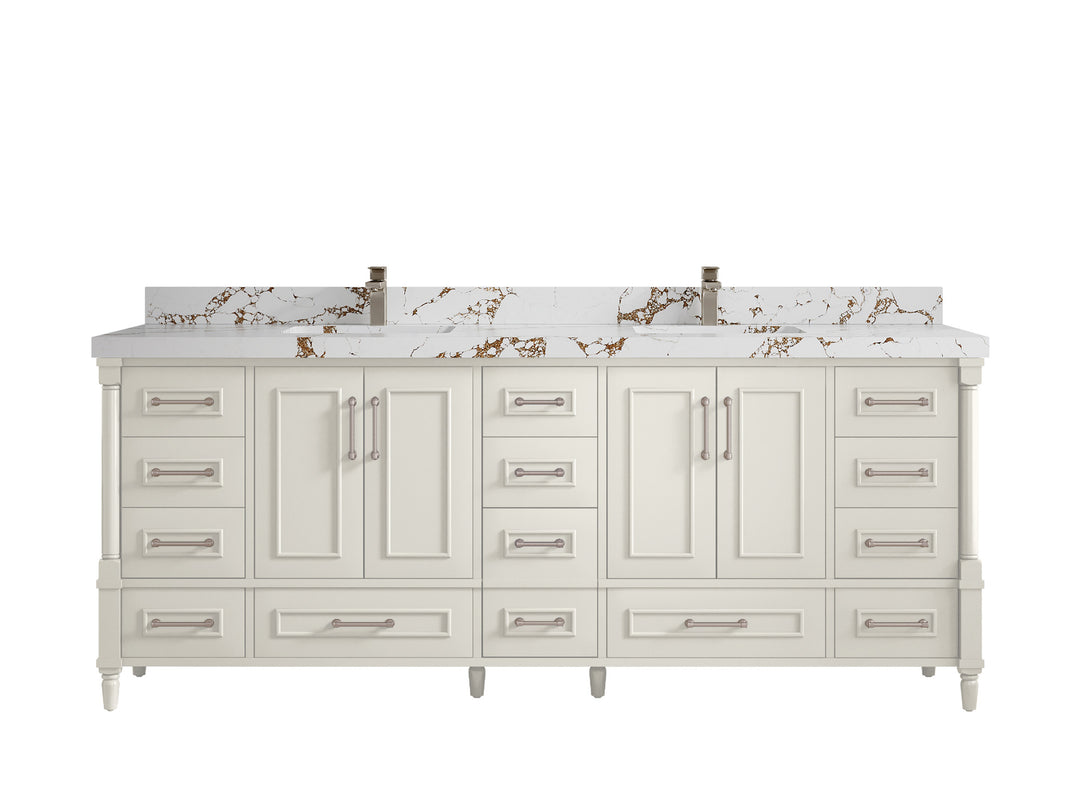 Aberdeen 84 in. W x 22 in. D Double Sink Bathroom Vanity